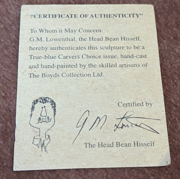 1999 Boyds Bears Carver Choice Collection Chester Big Heart Love Much - Picture 13 of 16